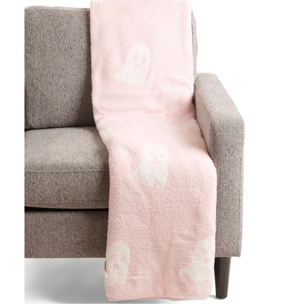 NEW Cupcakes & Cashmere Pink Ghost Blanket NWT